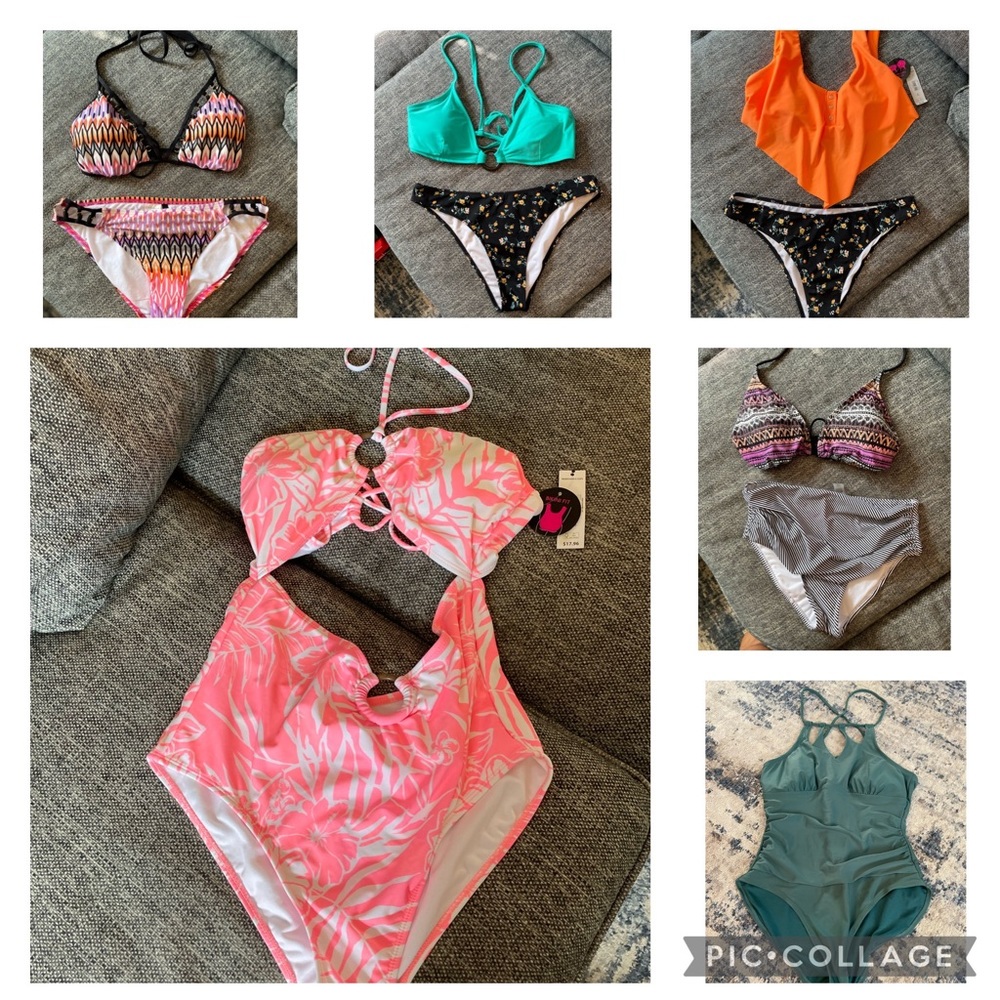 Bundle of swim suits sizes medium/large